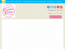 Tablet Screenshot of cannonscakes.com